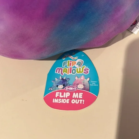 Flipamallow 12” reversible unicorn and dragon NWT - Picture 3 of 6